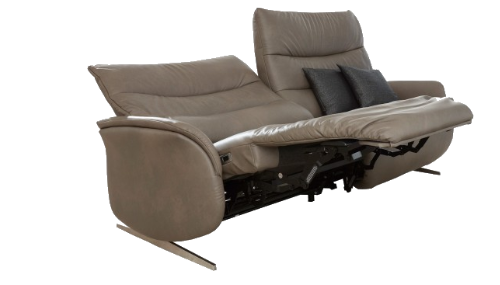 Azure Fabric 2 Seater Manual Recliner Sofa Cumuly Comfort 80H